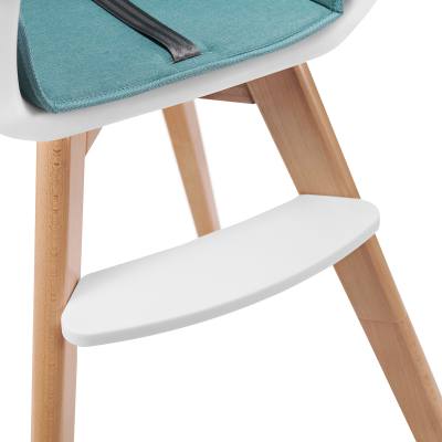 Kinderkraft Gray Finish High Chair 2 In 1 Beech Wood Kinderkraft Tixi Pink