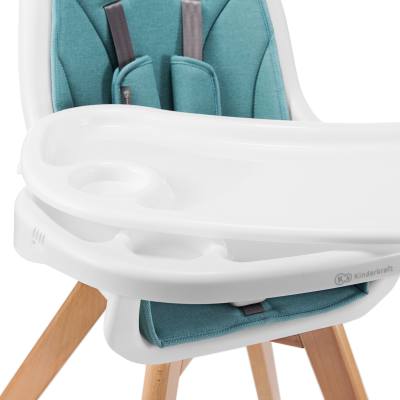 Kinderkraft TIXI Chaise Haute Bébé et Chaise Enfant 2 en 1 Double plateau réglable