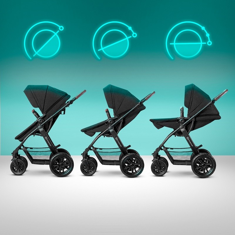 Poussette 3 en 1 XMOOV avec siège inclinable pour bébé
