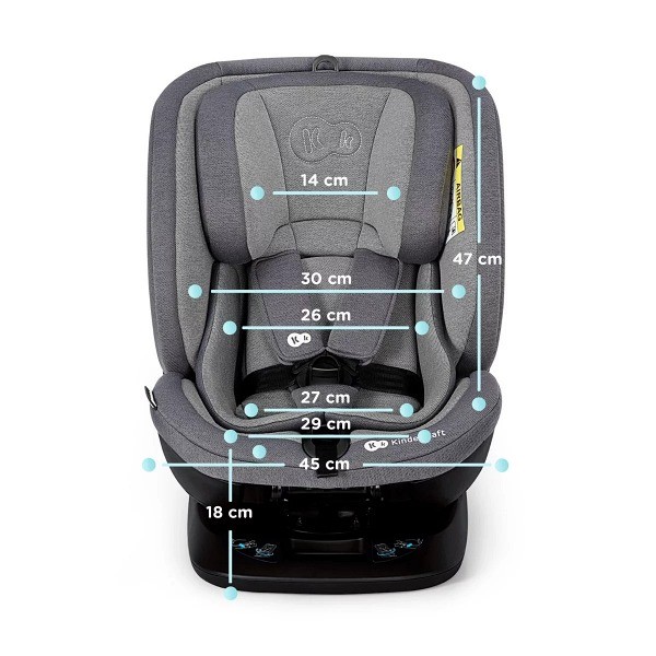 KinderKraft Xpedition Siège Auto Pivotant Dimensions