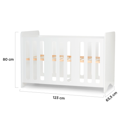 Kindekraft Stello Lit Bebe En Bois 1 X 60 Cm Reglable