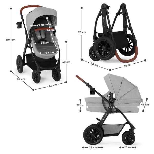 Transport de bébé : pourquoi choisir la poussette 3 en 1 XMOOV ?  Kinderkraft x Naturioù