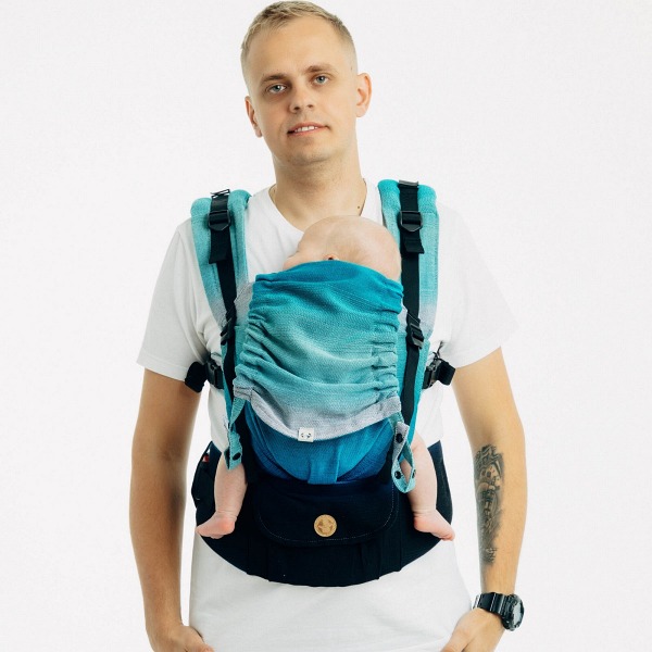 LennyLamb LennyUpGrade PRO positions de portage sur le ventre du porteur