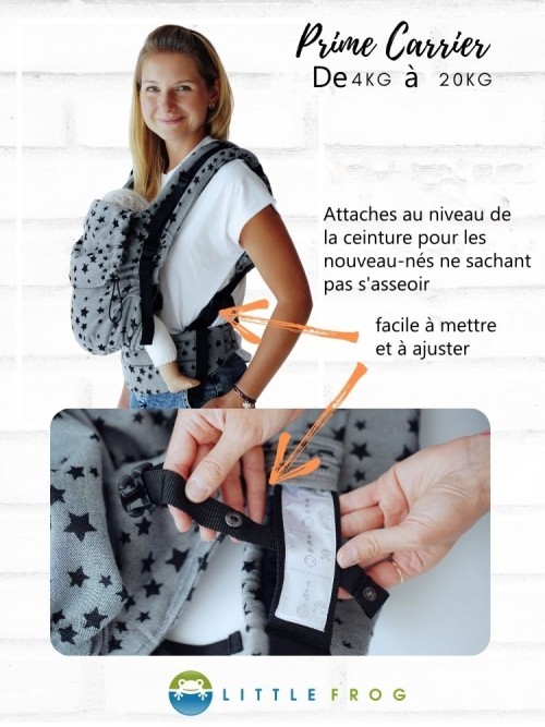 Attaches au niveau de la ceinture little frog