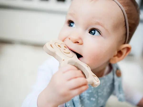 Lobito - Anneaux de dentition en bois naturel