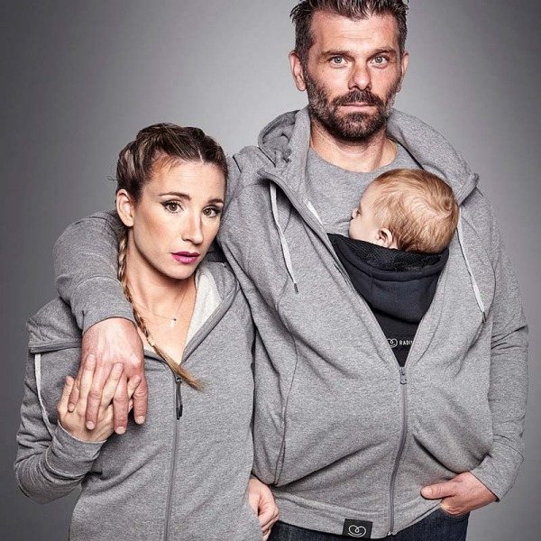 Love Radius le Sweat du Parent, Gris Chiné