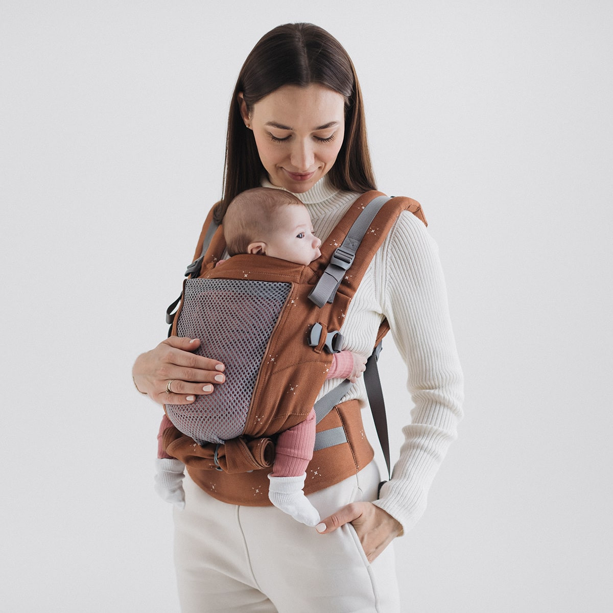Love and Carry ONE + Cool Caramel - Porte-bébé physiologique