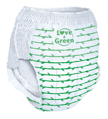 Love and Green Pure Nature Pack 4x16 Culottes taille 6 (+ de 16 kg)