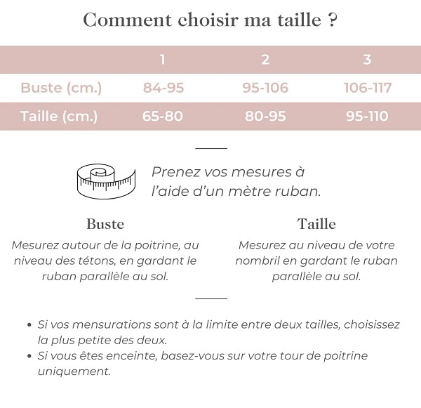 Guide des tailles Carry & Pack