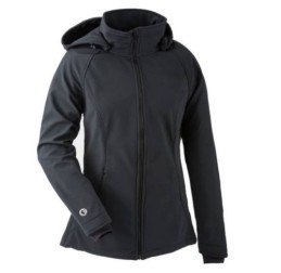 Veste de portage et de grossesse toute saison femme en softshell montrée sans insert