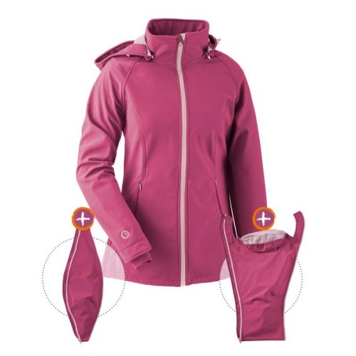 Veste de grossesse et portage toute saison pour femme en Softshell Mamalila