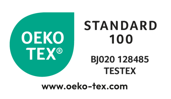 Certifié OekoTex  (BJ020 128485 TESTEX)