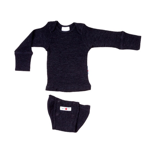 Manymonths Body manches longues évolutif FoggyBlack noir