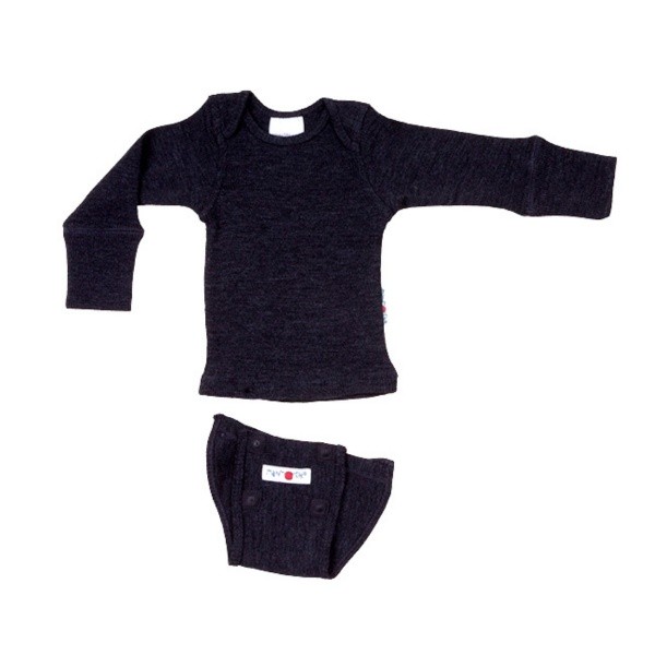 Manymonths Body manches longues évolutif FoggyBlack noir