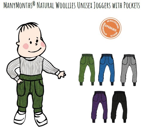 ManyMonths Pantalon en Lain Unisex Joggers en laine