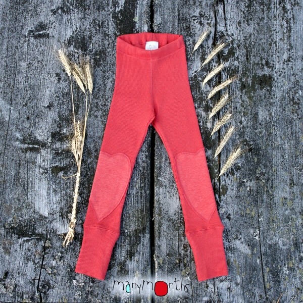Leggings with Heart Patches