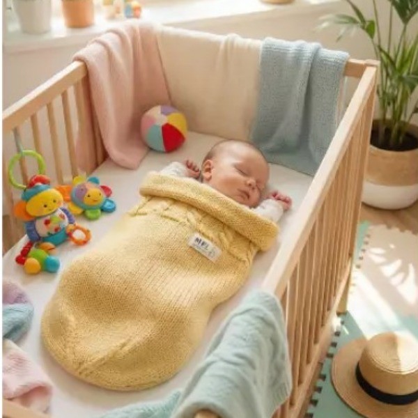 Ma Petite Laine Mon Cocon Malin - Cocon d'emmaillotage en coton