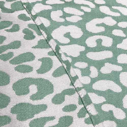 Naturiou Leopard Vert Écharpe de Portage Tissée en Jacquard