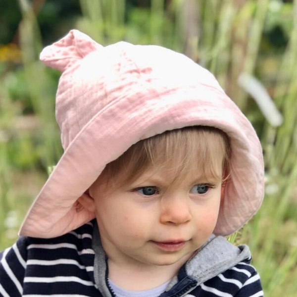 Naturioù Chapeau de Soleil à Oreilles en Mousseline de Coton