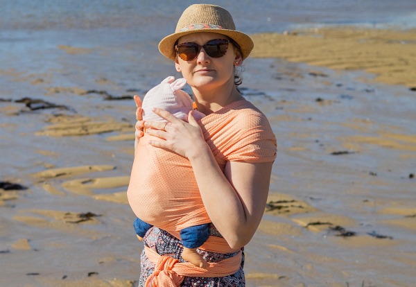 Naturioù R'Wrap Orange – écharpe de portage respirante