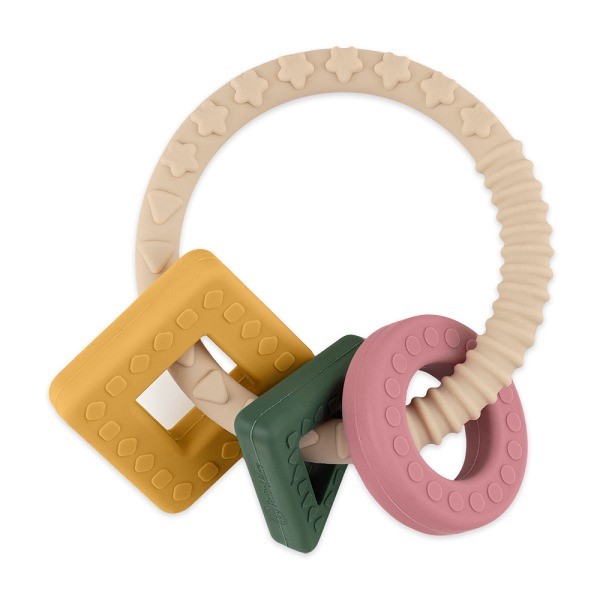 Anneau de dentition Figures – textures variées & stimulation sensorielle