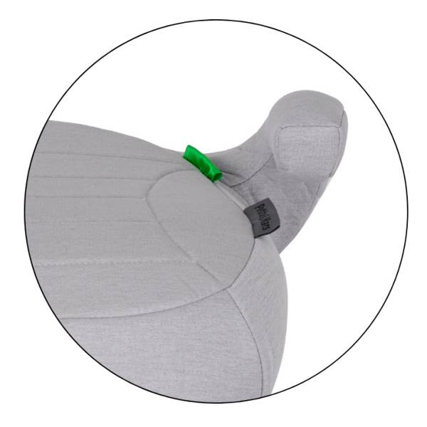 Petite&Mars - Booster Zuno - 125-150 cm - Rehausseur pour voiture - Assise ergonomique pour un bon maintien avec accoudoirs