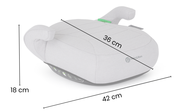 Petite&Mars - Booster Zuno - 125-150 cm - Rehausseur pour voiture dimensions