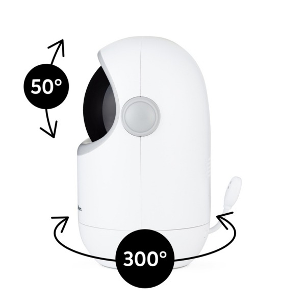 Petite&Mars - Eve 5.0 - Babyphone numérique avec caméra orientable à distance