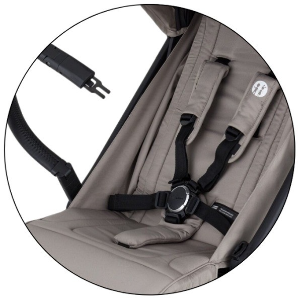 Petite&Mars - Flip - Poussette avec Harnais de sécurité 5 points