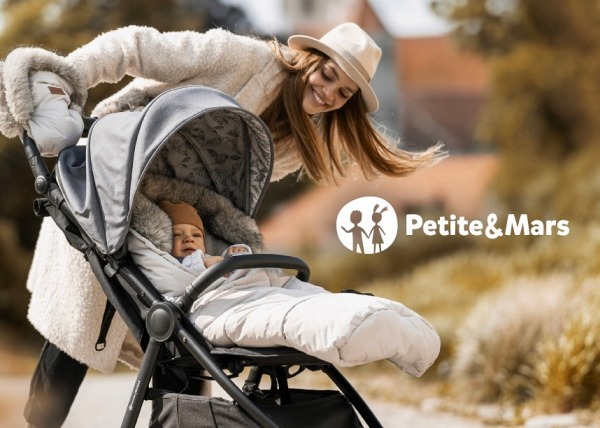 Petite&Mars - Furry - Moufles d'hiver fourrées pour poussette