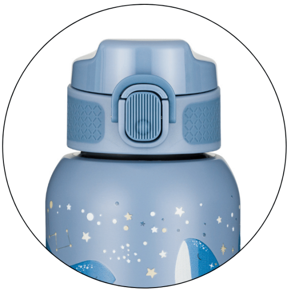 Petite&Mars - Gourde isotherme en acier inoxydable avec paille 350 ml
