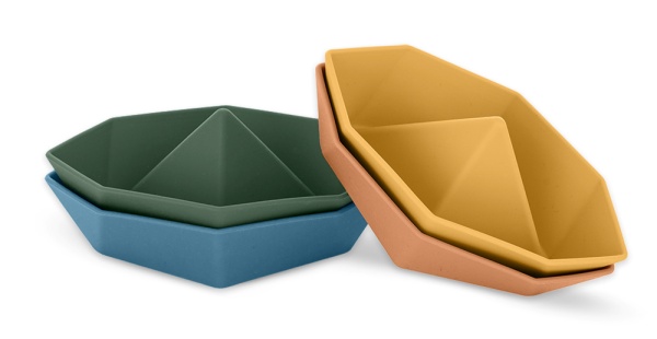 Petite&Mars - Jouet de bain - 4 Bateaux Origami 6+