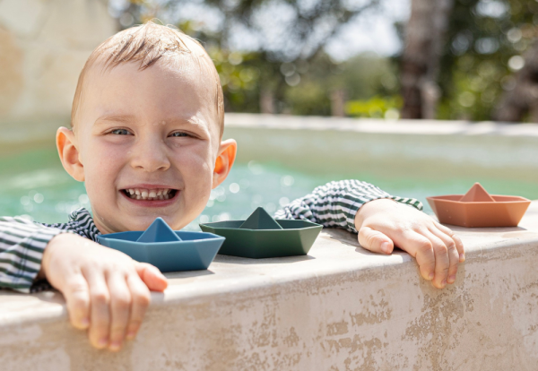 Petite&Mars - Jouet de bain - 4 Bateaux Origami 6+