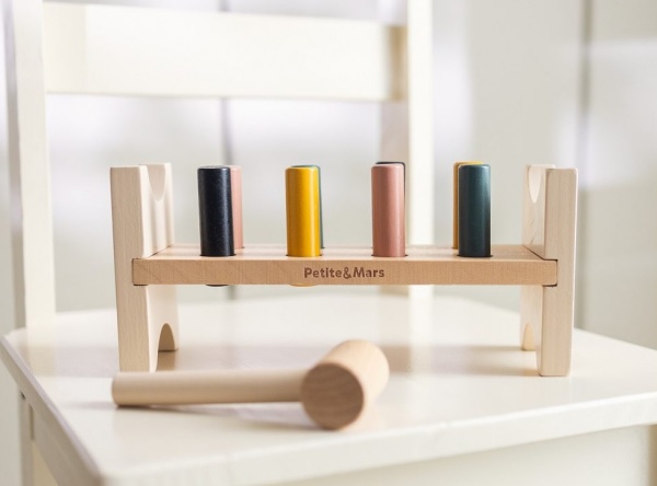 Petite&Mars - Big Bang - Banc à marteler en bois - Wood of Mars