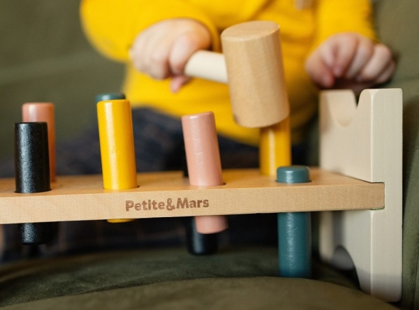 Petite&Mars - Big Bang - Banc à marteler en bois - Wood of Mars