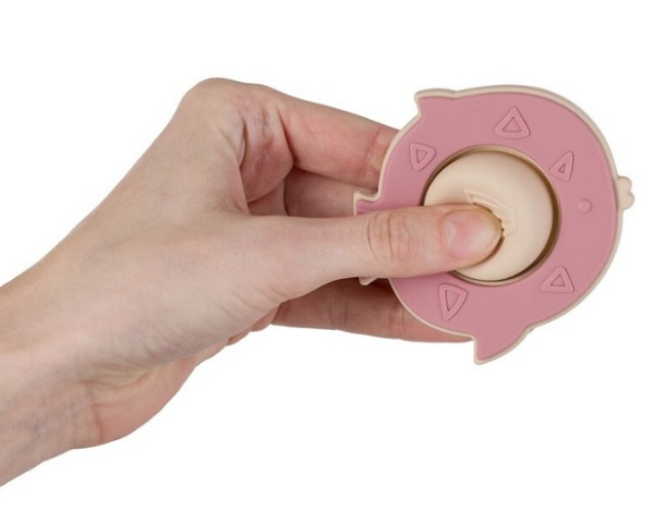 Petite&Mars - Fiona -  Jouet de dentition pop up en silicone poisson 6m+