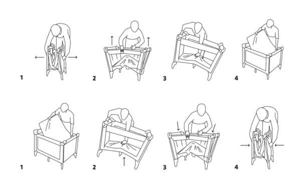 Lit facile à plier et à déplier