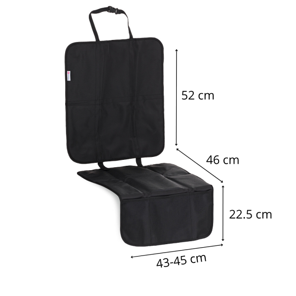 Dimensions du protecteur de siège auto Savior :