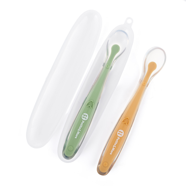 Petite&Mars - Take&Match - Lot de 2 cuillères en silicone 6+