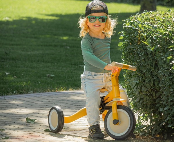 Turbo tricycle sans pédales (type draisienne à trois roues)