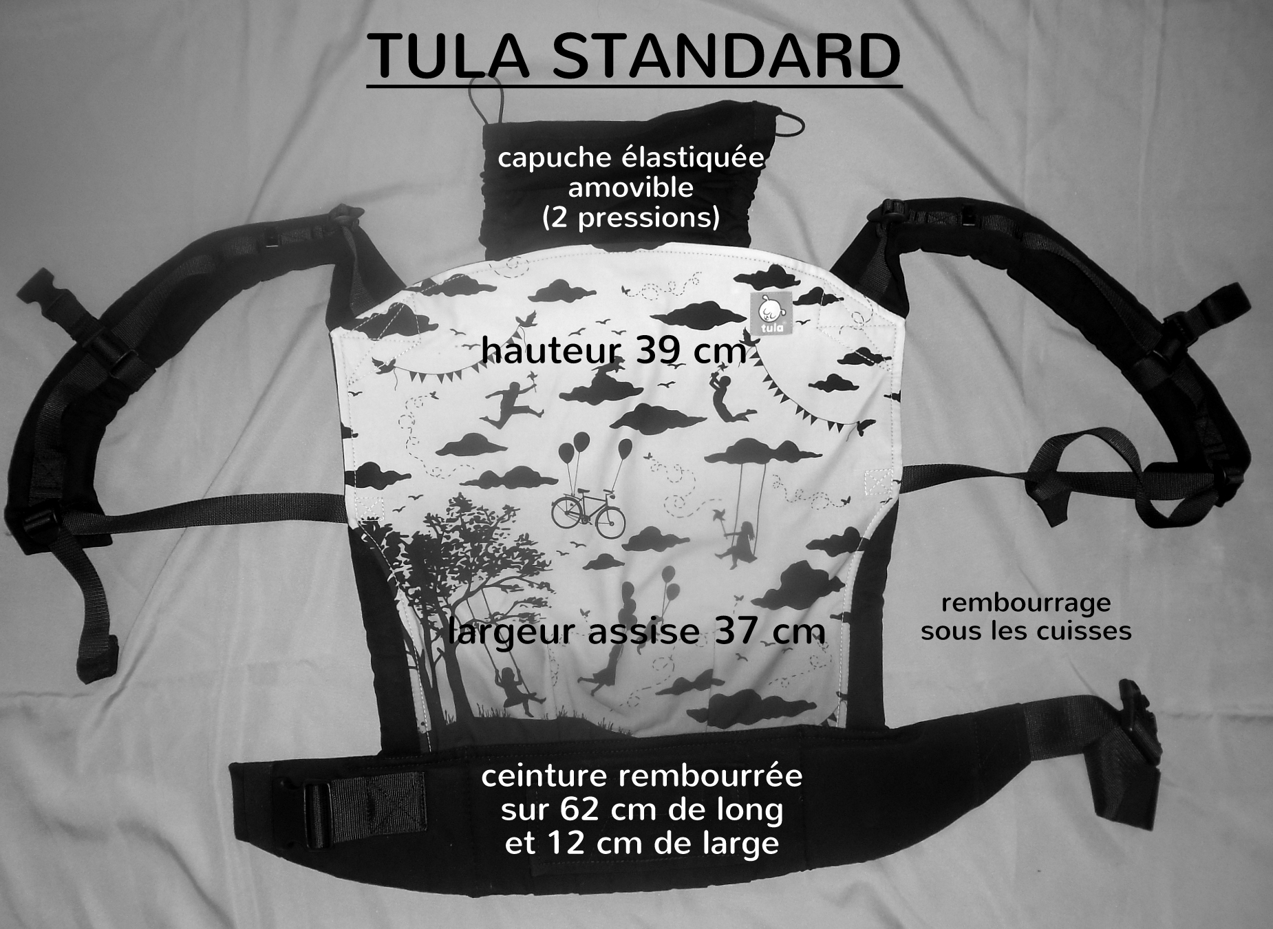 Tula standard babysize dimensions