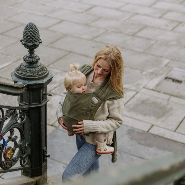 Fidella Fly Tai Toddler - Porte-bambin Meï-tai  Cubic Lines Moss