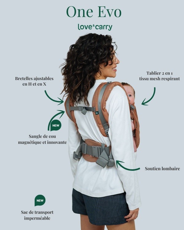 Caractéristiques Evo One Porte-bébé physiologique