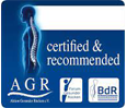 Logo AGR, Aktion Gesunder Rücken (Association pour la Santé du Dos)