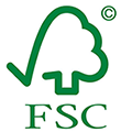 Le logo FSC garantit l'origine durable du bois