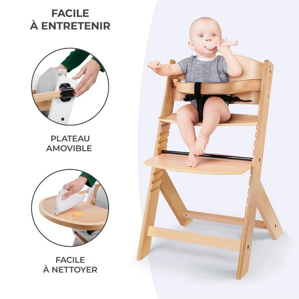 KinderKraft Enock Chaise haute Facile à nettoyer