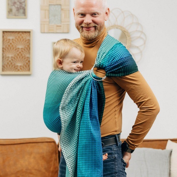 Lennylamb Ring Sling Waffle Fairytale - Écharpe de Portage Sling