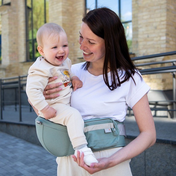 Love and Carry Hip Seat - Porte-bébé ergonomique 6-en-1