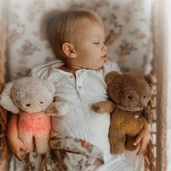 MyHummy Ourson - Peluche à Bruits Blancs : beige et marron