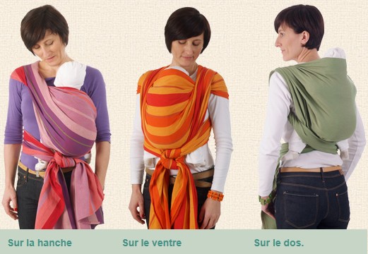 Trois manières de porter votre écharpe Storchenwiege